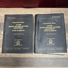 (2) VTG Instruction Book 16 mm Sound Motion Picture Equipment; Navy 1951 & 1953 picture