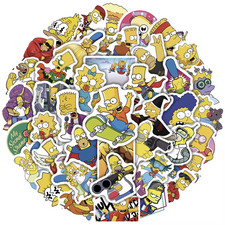 The Simpsons Stickers 25 Pack Random Assortment Bart Homer Marge Set 2 Inch Plus picture