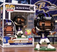 Funko Pop Football Lamar Jackson Baltimore Ravens Pop Vinyl Figure #146 picture