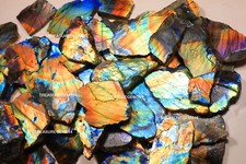 3 KG NATURAL PINK PURPLE MULTI LABRADORITE SPECTROLITE ROCK ROUGH SLAB GEMSTONE picture