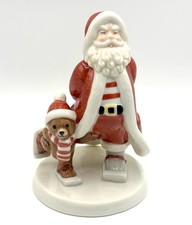 Royal Copenhagen 2008 Annual Santa Teddy Skiing Limited Edition BOX Series #8 picture