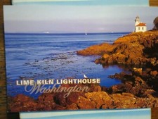 AMAZING POST CARD LIME KILN LIGHTHOUSE SAN JUAN ISLANDS WASHINGTON picture