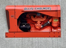 Wow Curved 1941 Allis Chalmers  Tractor  Farm 3D Sign Advertising picture
