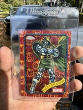 DOCTOR DOOM 2025 TOPPS CHROME MARVEL IRON MAN RED & GOLD LAZER /100 #148 📈 picture