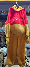 Vintage Disney Store Winnie the Pooh Adult Plush Costume Jumpsuit - Size Large picture