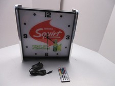 Drink Squirt LED light up Advertising wall clock Brand New picture