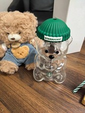 Starbucks Bearista Glass Cup Brand New In Box picture