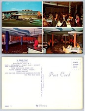 Le Rond Point Haiti Postcard Port-au-Prince Night Club Restaurant Vintage picture