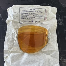 Amber Goggle Lens WW2 NOS AN-DD-L236 Fits AN-6530 picture