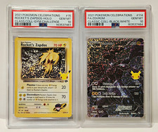 2021 Pokémon Celeb Lot of 2 PSA 10 GEM MINT Cards: Rocket's Zapdos & Zekrom picture