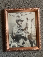 Roy Rogers Hand Signed 8x10 Photo In Frame picture
