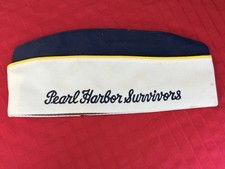 WWII Pearl Harbor Survivors Association Garrison Cap Hat Size 7 1/2 Vtg PHSA picture
