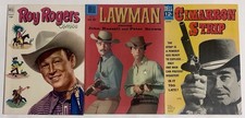 Roy Rogers Comics #56 Four Color #970 Lawman Cimarron Strip #1 Higher Grade Dell picture