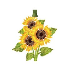 Beacon Design 62394 Sunflowers Hanging Ornament, Gold picture
