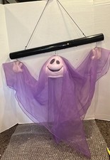 Gemmy Halloween Animated Floating Friendly Ghost Lighted Motion Sound HTF VIDEO picture