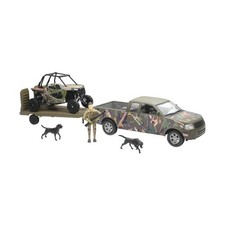 NewRay New-Ray Green Camo Pickup Truck with Polaris Razor and Figure Set picture