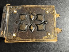 Antique Victorian Photo Album CDV Tintype 50 Photo picture