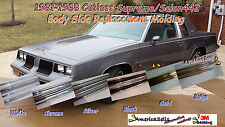1981-1988 OLDS OLDSMOBILE CUTLASS 442 WHITE CHROME BODY SIDE MOLDING TRIM  picture
