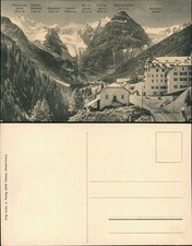 Cartolina Trafoi-Stelvio Street Hotel New Post Office 1912 picture