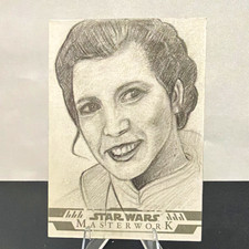 2024 Star Wars Topps Masterwork Princess Leia 1/1 Sketch Card by Tony Riley picture