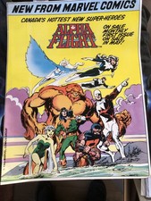 Alpha Flight Promo Poster 1983 John Byrne Art 10.5βx13.75β picture