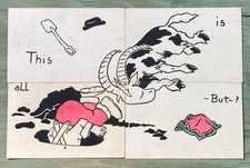 1907 Denslow WM Beach Puzzle Postcard Installment Set 4 Wizard Oz Father Goose picture