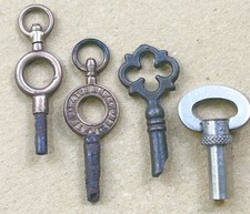 Antique Pocket Watch Keys Lotx4 John Mason Rotherham Victorian Watchmaker Winder picture
