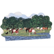 Cat’s Meow Village Assateague Wild Horses Assateague Island VA RA1635 Wood picture