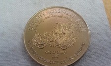 1969 Mardi Gras Doubloon King of Comus Security Homestead Assn Vintage NOLA picture
