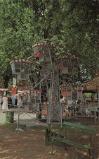 Monroe Hamilton Ohio Lesourdsville Lake Defunct Amusement Park Vtg Postcard 42A picture