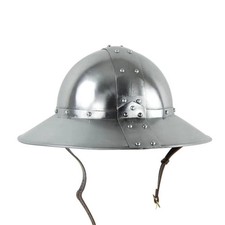 Medieval Kettle Hat Helmet 13th Century Steel Armor Reenactment LARP SCA New picture
