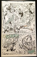 X-Men #3 pg. 17 Colossus Jim Lee 11x17 FRAMED Original Art Poster Marvel Comics picture