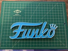 Funko script logo 2016 shelf sign display stand 2-color 3D printed Dorbz picture
