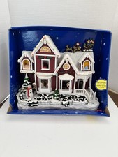 Vintage 98 Christmas Lighted & Musical Story-Telling House Twas The Night Before picture