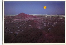 Postcard Panoramic View at Night Phoenix Arizona USA picture