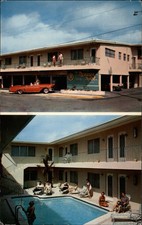 Mariner Motel Hollywood by the Sea FL Classic Car Pool vintage postcard u84 picture