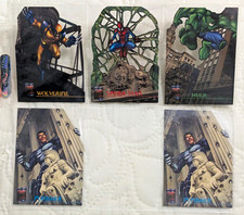 ALL 4/4 1997 Marvel Premium QFX LazerBlasts + EXTRA Punisher Card picture