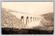 RPPC Postcard Pennsylvania PA Nicholson 1916 Tunkhannock Creek Viaduct Bridge picture