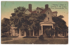 ALGOMA HOME OF GENERAL T.M. LOGAN NEAR HOWARDSVILLE, VA W.E. BURGESS POSTCARD picture