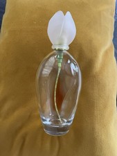 VINTAGE Large CHLOE NARCISSE FLOWER YELLOW PERFUME SPRAY BOTTLE EMPTY 7” picture