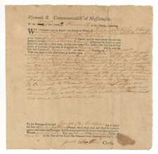 1780's dated Massachusetts Document - Colonial Bonds - Colonial Bonds picture