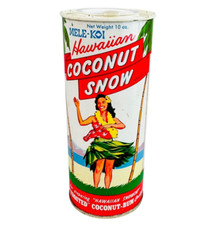 vtg 1960s Tiki Bar MELE-KOI Hawaiian Coconut Snow FULL picture