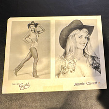 Vintage Dallas Cowboys Cheerleader Jeanie Cavett  Photograph Original signed  picture