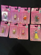 VTG Disney Princess Snow White & Six Dwarfs w/Witch  8 Figures NIB/NRFB Mattel picture