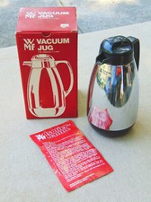 Wmf Vacuum Thermos IN Box Vintage Retro Chrome Thermos Bottle Coffee Tea KO picture