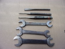 vintage williams tools 3 wrenches 3 punches picture