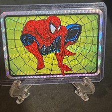 Vintage SPIDER MAN  Vending Machine Prism Sticker Card 1992 Marvel MCFARLANE ERA picture
