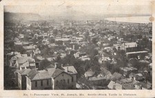 c1905 Panoramic View South Stock Yards In Distance St. Joseph Missouri Postcard picture