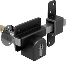 1490086 Long Throw Lock (keyed Both Sides), Heavy Duty Stainless Steel in Black  picture