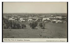 Arapahoe Nebraska Bird's Eye View Standard Postcard picture